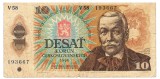 Cehoslovacia 10 Korun Coroane 1986 Seria 193667