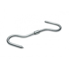 Carlig inox dublu cu filet, 27 cm - 12 mm