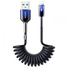 Cablu Date si Incarcare USB-A - Lightning Joyroom S-A43 Crystal, 18W, 1.5m, Negru