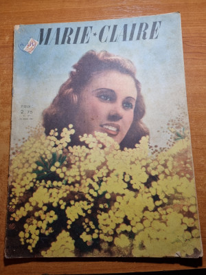 revista pt femei-marie claire-22 martie 1941-moda,sfaturi,retete-limba franceza foto