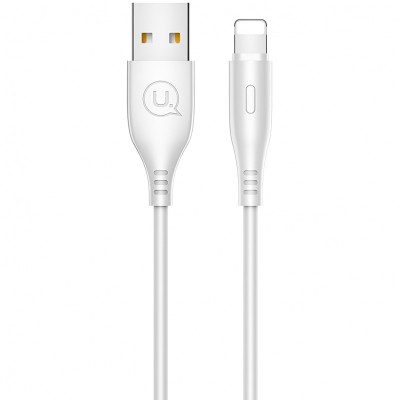 Cablu Date si Incarcare USB la Lightning Usams U18, 2A Fast Charge, 1 m, Alb SJ266USB02 foto
