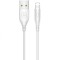 Cablu Date si Incarcare USB la Lightning Usams U18, 2A Fast Charge, 1 m, Alb SJ266USB02