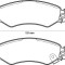 Placute frana Subaru Justy 2 (Jma, Ms); Suzuki Swift 2 (Ea, Ma) SRLine parte montare : Punte fata