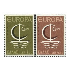 Grecia 1966 - Europa-cept.2v.neuzat,perfecta stare(z)