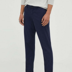 PS Paul Smith pantaloni barbati, culoarea albastru marin, drept