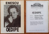 Programul spectacolului Oedipe de George Enescu, 1995