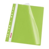 Dosar PP cu multiperforatii Esselte VIVIDA, A4, verde, 10 buc/set