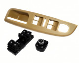 Set Maner Usa Interior Sofer + Bloc Comenzi Geamuri + Buton Reglaj Oglinzi Compatibil Volkswagen Jetta 3 2005-2010 1K4868049C Bej + 5ND 959 857 + 5ND, General