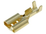 Terminal plat 6,3mm aurit mamă pe cablu crimpate 1&divide;2,5mm2
