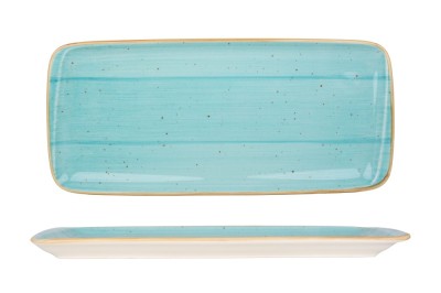 Bonna Placa de service - Aqua - Por&amp;Aring;&amp;pound;elan - 34x16 cm - set de 2 foto
