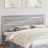 VidaXL Tăblie cap cu headboard Gri Sonoma 200 cm Lemn compozit 887422