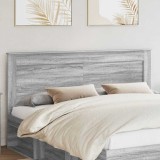 VidaXL Tăblie cap cu headboard Gri Sonoma 180 cm Lemn compozit 887430