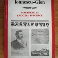 Restitutio, Portrete si evocari istorice - G.I. Ionnescu-Gion