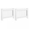 Masca de calorifer, 2 buc., alb, 112 cm, MDF