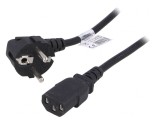 Cablu Alimentare IEC C13 &icirc;n Unghi 3x0,75mm2, Akyga