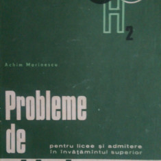 Probleme de chimie pt licee si admitere in invatamantul superior A.Marinescu