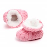 Botosei crosetati imblaniti roz (Marime Disponibila: 3-6 luni (Marimea 18