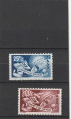 Saar 1950 - Organizatii Internationale , Admitere in Consiliul Europei , MNH , MI. 297-298