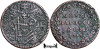 1758 I, &frac12; Baiocco - Clement al XIII-lea - Statele Papale | KM 1183.2, Europa