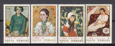ROMANIA 1986 LP 1151 REPRODUCERI DE ARTA NICOLAE TONITZA SERIE MNH foto