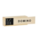 Domino, 28 de placi, Lemn, 3+ ani, Negru/Alb