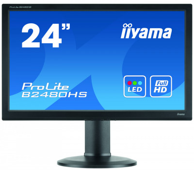 Monitor Second Hand iiYama ProLite B2480HS, 24 Inch Full HD LED, VGA, DVI, HDMI, Grad A- NewTechnology Media foto