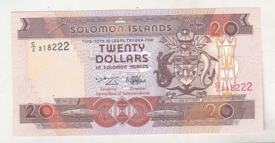 bnk bn Solomon Islands 20 $ 1996 unc foto