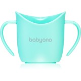 BabyOno Be Active Ergonomic Training Cup cană pentru antrenament cu m&acirc;nere Mint 6 m+ 120 ml