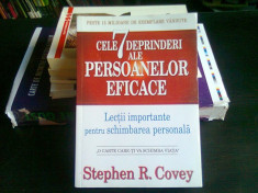 CELE 7 DEPRINDERI ALE PERSOANELOR EFICACE - STEPHEN R. COVEY foto