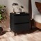 Gossi noptiere, 2 buc., negru, 40x35x50 cm, pal