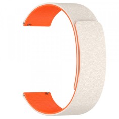 Curea Techsuit W074 pentru Huawei Watch / Garmin Watch Series, 18mm, Bej Portocalie