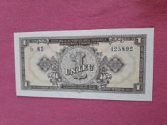 Bancnote romanesti 1leu 1952 aunc plus foto