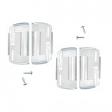 Set 4 Suporti Placute Inmatriculare Auto Slim Fata Spate Transparenti Universal ALM