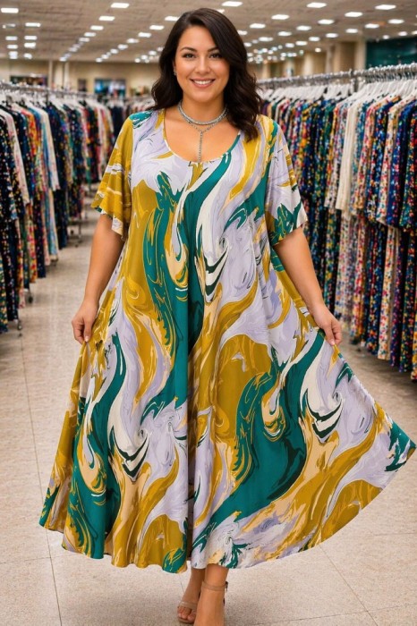 Rochie Maxi din Vascoza cod 0033Marimea