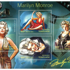 TOGO 2015 - Marilyn Monroe/ set complet - colita+bloc MNH