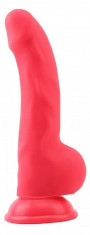 Dildo Realistic Carl.L Rosu 22 cm foto