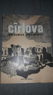 carte veche de Colectie,Carlova-Ruinurile Targovistii-1975.ingrijita,Sorescu,T.G foto