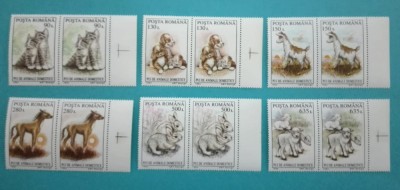 TIMBRE ROMANIA LP1367/1994 Pui de animale domestice Serie in pereche MNH foto