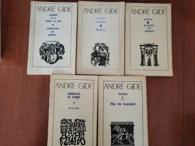 Lot 5 carti de Andre Gide foto