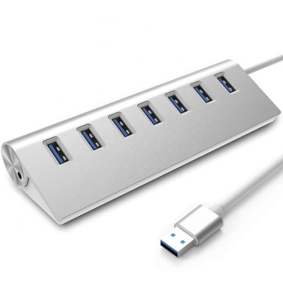 Splitter porturi USB CO2 7x USB 3.0 silver foto