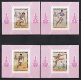 Mauritania 1979 - Jocurile Olimpice - Moscova 1980, 4 Colite DE LUX, NDT, MNH