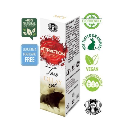 Gel Intarziere Attraction &amp;quot;Toro Extra Strong&amp;quot; 30 ml## foto