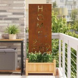 vidaXL Ecran de intimitate pentru grădină Traforaj Ruginit 50 x 140 cm 876342