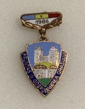 Insigna fruntaș &icirc;n gospodărirea orașului 1986