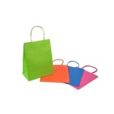 Set 4 Pungi Cadou Multicolor H&acirc;rtie Kraft 20x11x26 cm Roz Bleu Portocaliu Verde универсальный