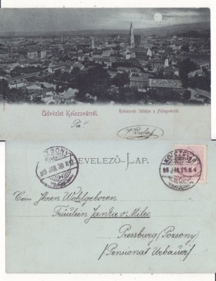 Cluj - Vedere generala-clasica, rara foto