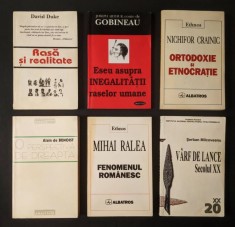 6 Carti de DREAPTA NATIONALISM POLITICA ISTORIE Rase Extrema dr. Legionari / David Duke JA Gobineau Alain Benoist Milcoveanu Nichifor Crainic M. Ralea