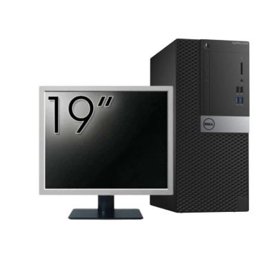 Pachet Second Hand Calculator DELL OptiPlex 5040 Tower, Intel Core i7-6700 3.40GHz, 8GB DDR3, 240GB SSD + Monitor 19 Inch NewTechnology Media foto