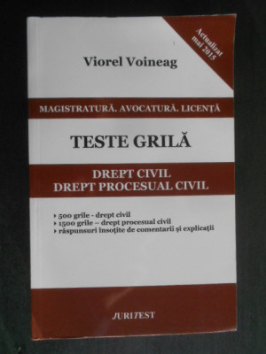 Viorel Voineag - Magistratura. Avocatura. Licenta. Teste grila. Drept civil foto