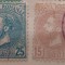 Romania 1880 lp 41 Carol I perle serie 2v stampilate